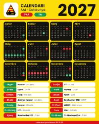 Calendari provisional AAL Catalunya IFAA-TAI